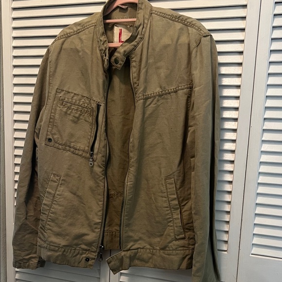 Guess Other - #**Unisex Cream Color Guess Jean Jacket. Military Style